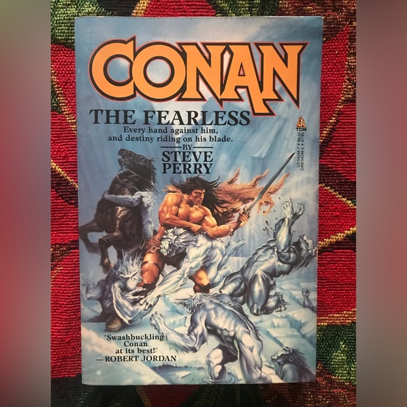 Conan the Fearless Steve Perry TOR Trade Paperback Fantasy Book - Picture 1 of 4
